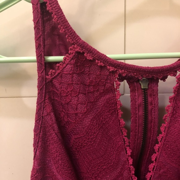 👗Free People Violet/Magenta Skater Mini Dress,👗 like new.Worn one. - Picture 5 of 7